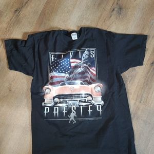 Elvis Presley pink Cadillac size XL Tshirt